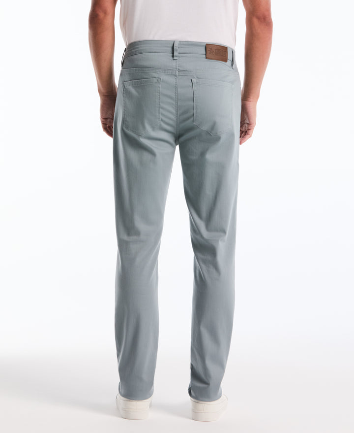 5 Pocket Slim Lux Dobbie Pant (Lead) 