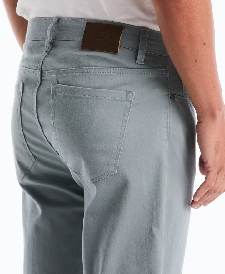 5 Pocket Slim Lux Dobbie Pant (Lead) 