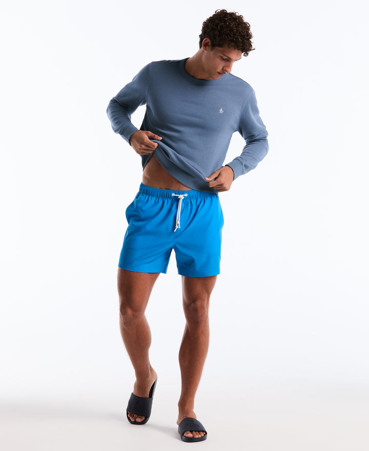 5" Solid Swim Trunks (Ibiza Blue) 