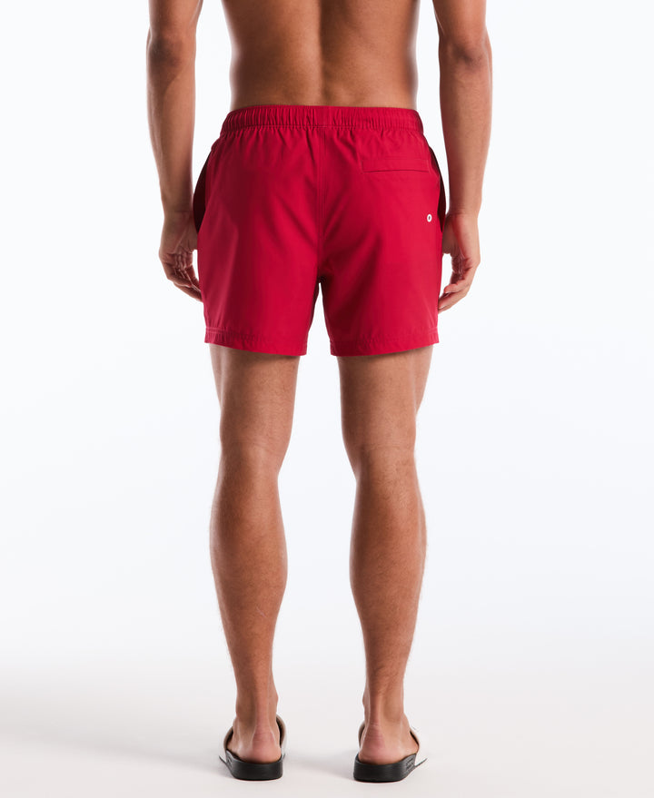 5" Solid Swim Trunks (Raspberry Wine) 