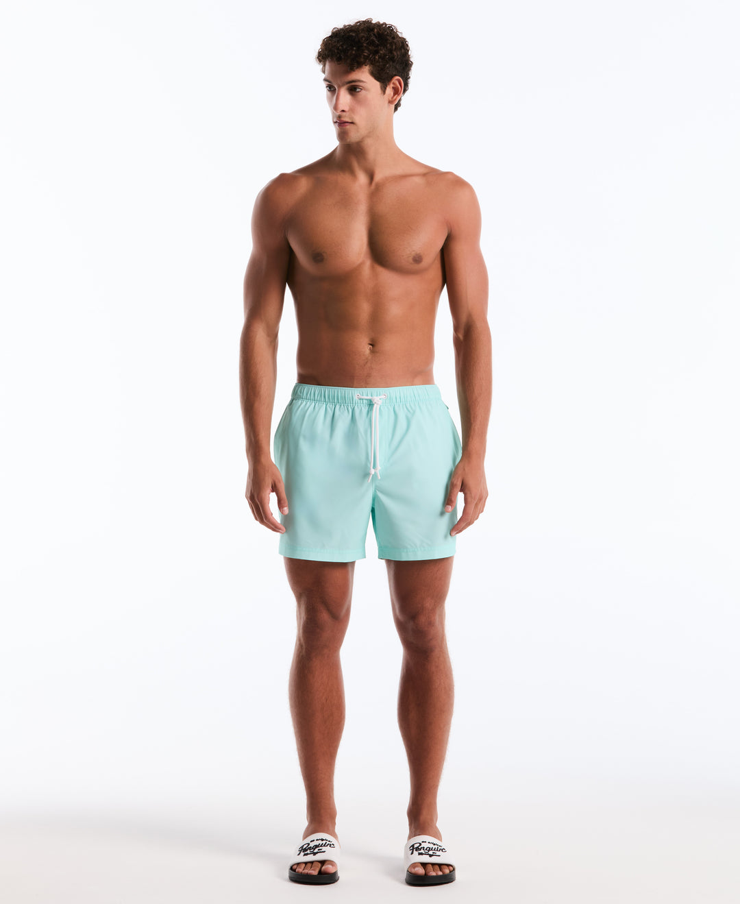 5" Solid Swim Trunks (Plume) 