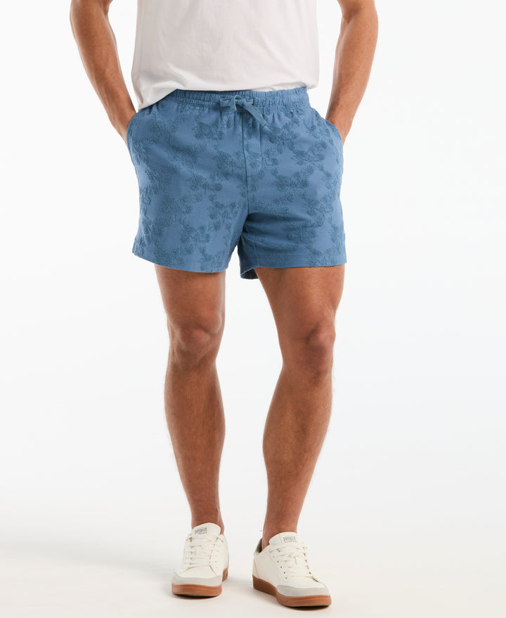 5" Terry Jacquard Hawaiian Short (Copen Blue) 