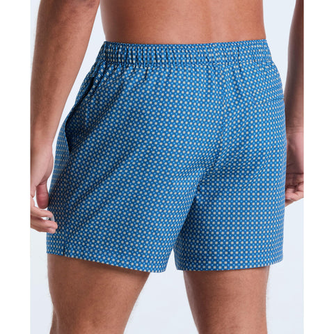 Windowpane Print 5" Swim (Bonnie Blue) 