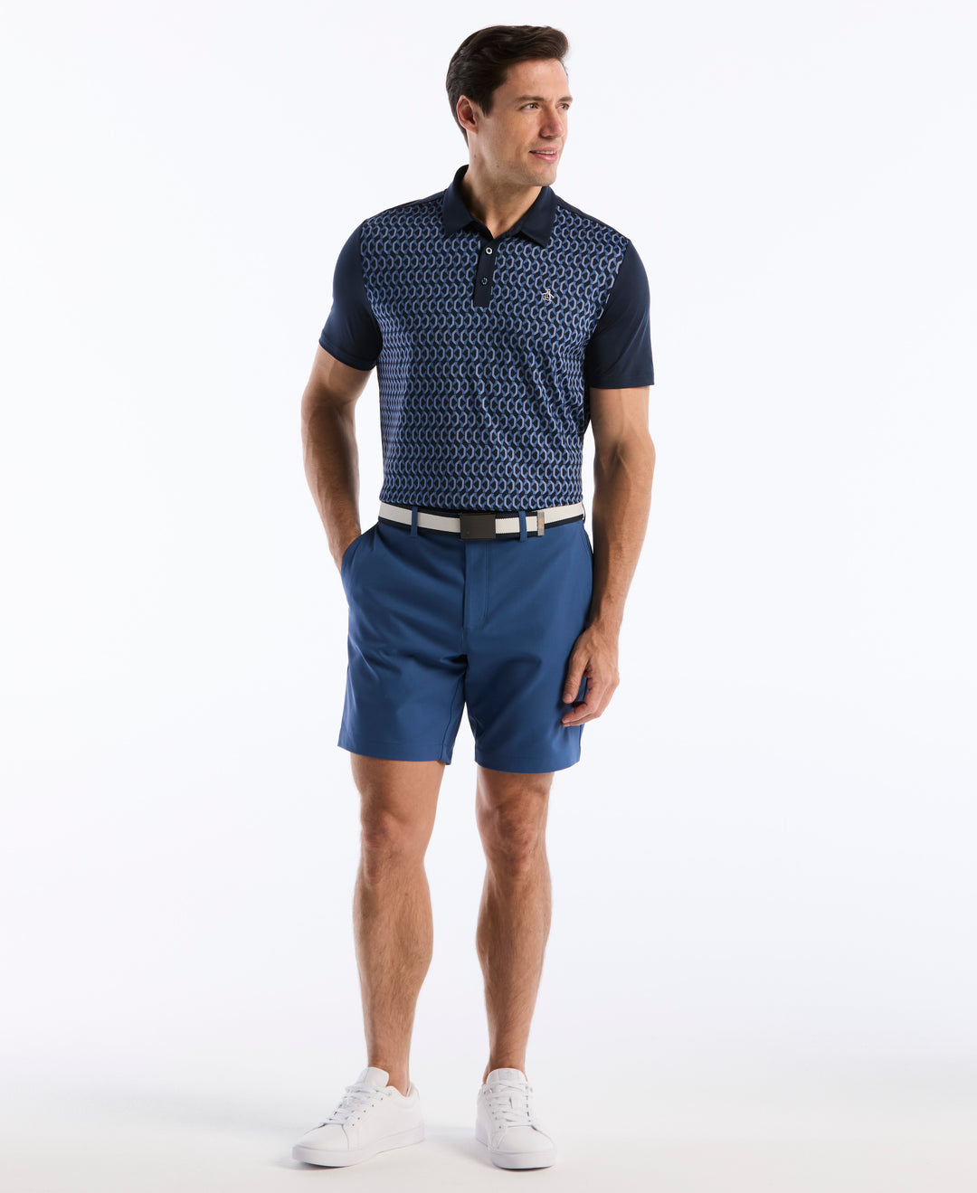 50's Block Mc-Geo Golf Polo (Black Iris) 