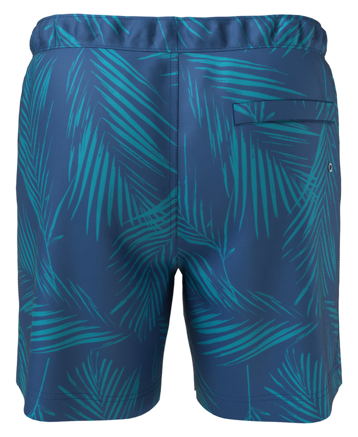 Leaf Print Swim Short (Deep Water) 