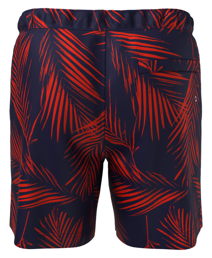 Leaf Print Swim Short (High Risk Red) 