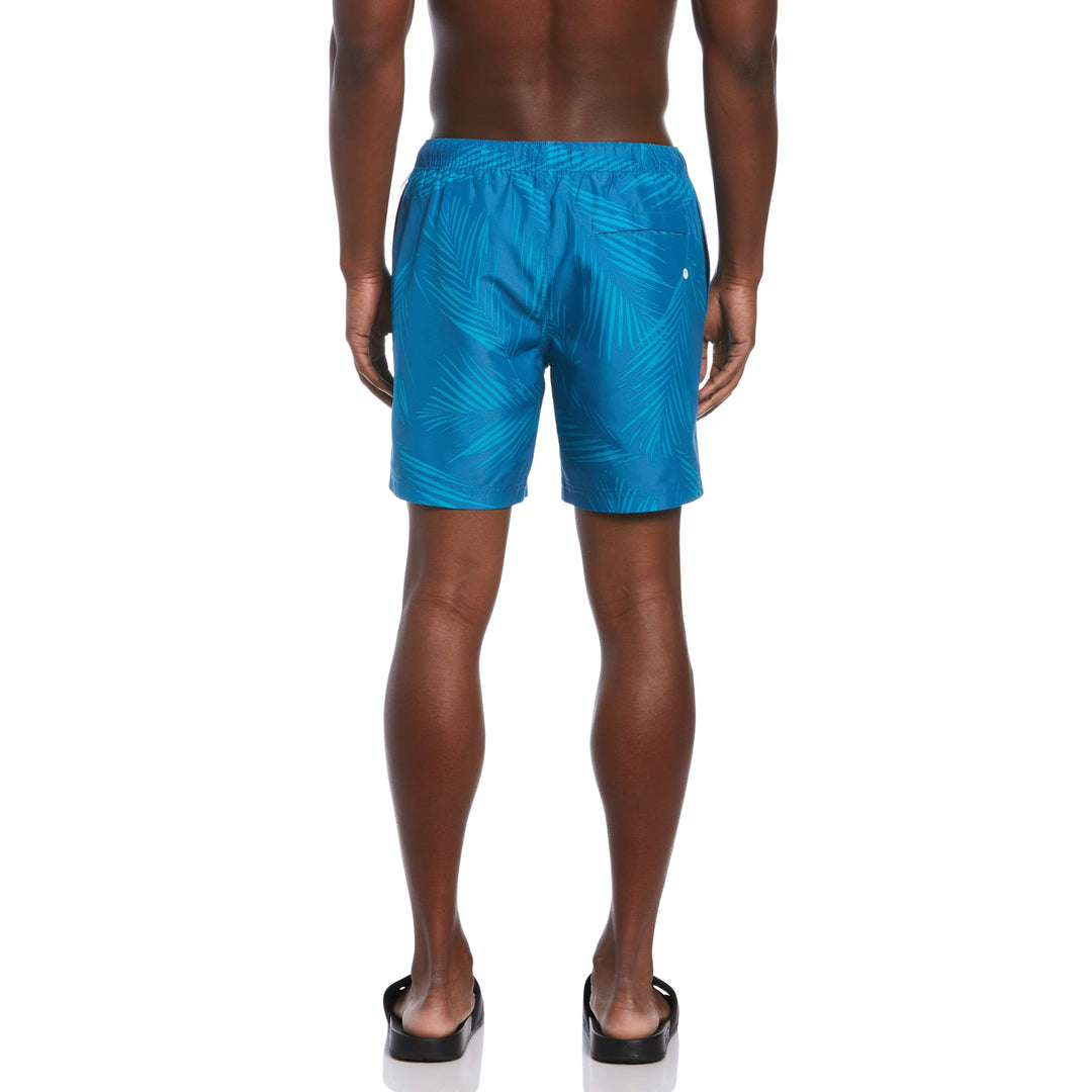 Leaf Print Swim Short (Deep Water) 