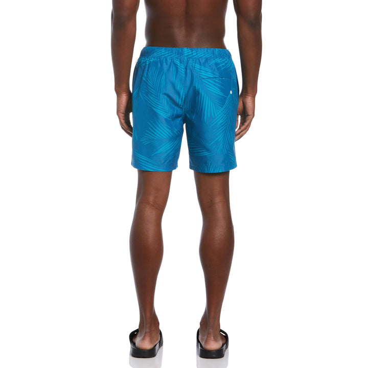 Leaf Print Swim Short (Deep Water) 