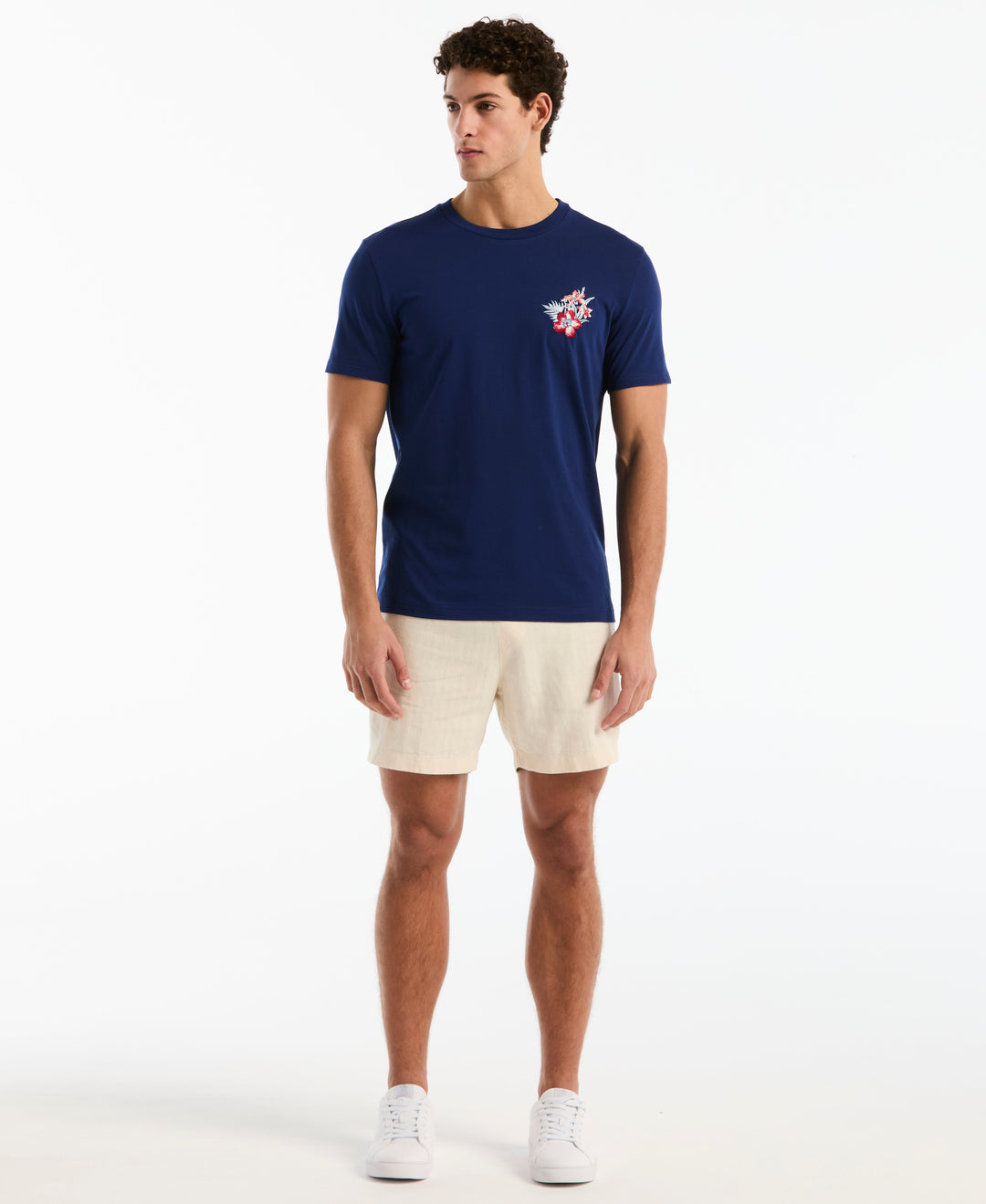 6" Linen Cotton Herringbone Shorts (Birch) 