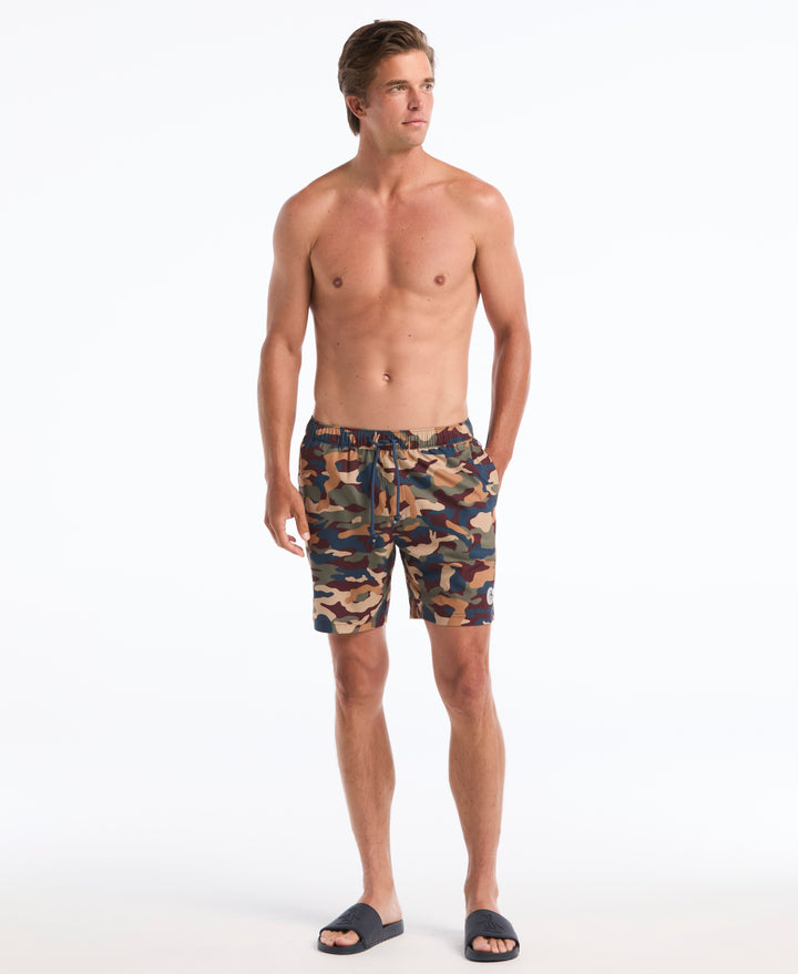 7" All-Over Cameo Volley Swim Short-Swim-Port Royale-XS-Original Penguin