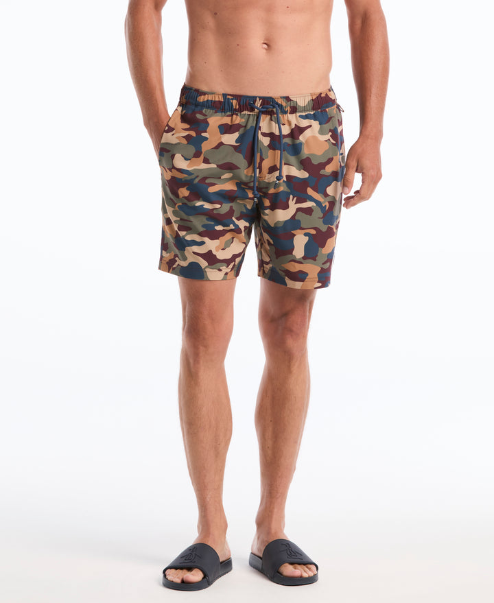 7" All-Over Cameo Volley Swim Short (Port Royale) 