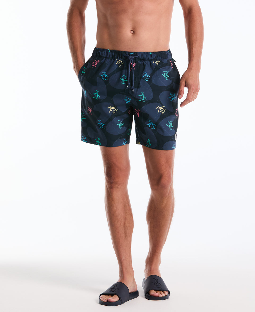 7" Volley All-Over Tumble Pete Swim Short (Dark Sapphire) 