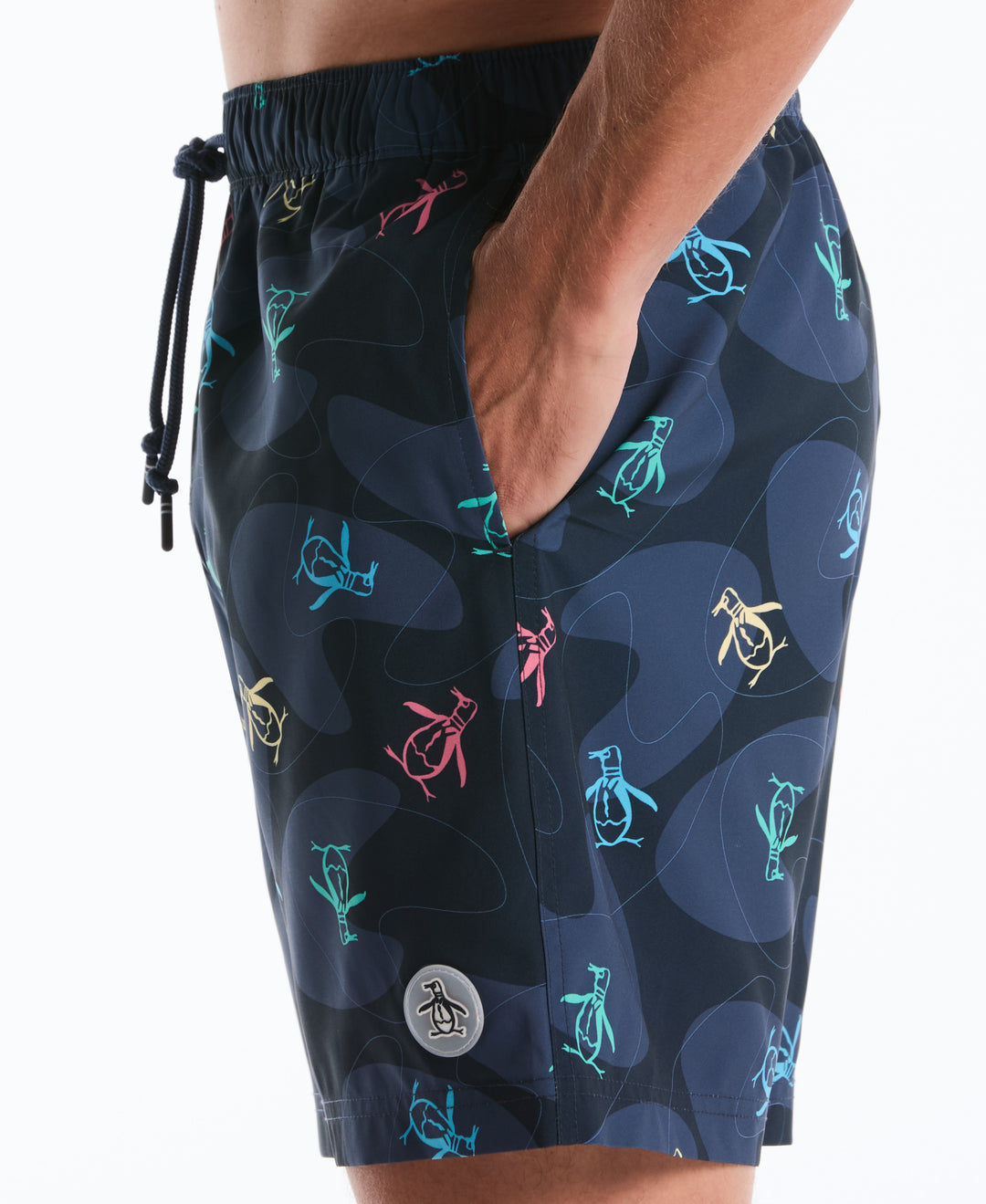 7" Volley All-Over Tumble Pete Swim Short (Dark Sapphire) 