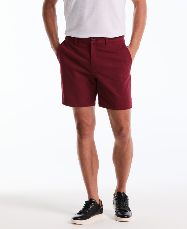 7" Cotton Nylon Twill Short (Cabernet) 