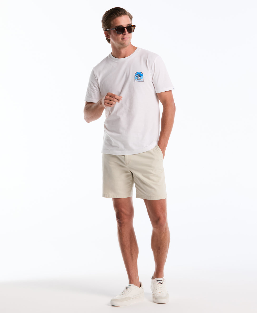 7" Cotton Nylon Twill Short (Stone) 