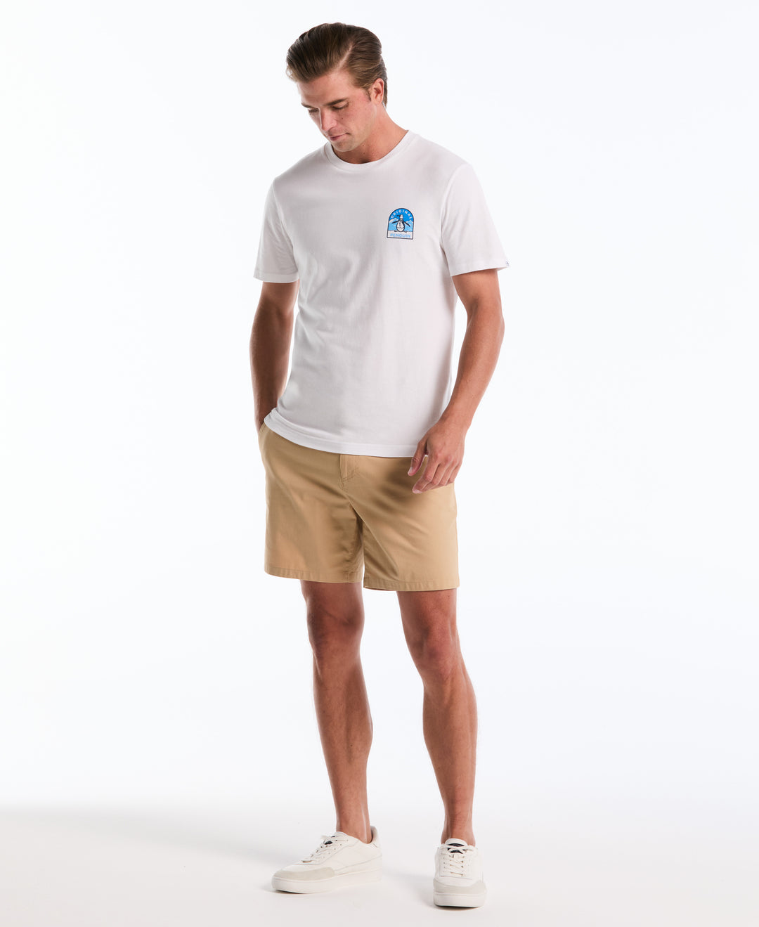 7" Cotton Nylon Twill Short (Travertine) 
