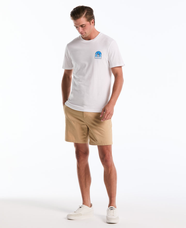 7" Cotton Nylon Twill Short (Travertine) 