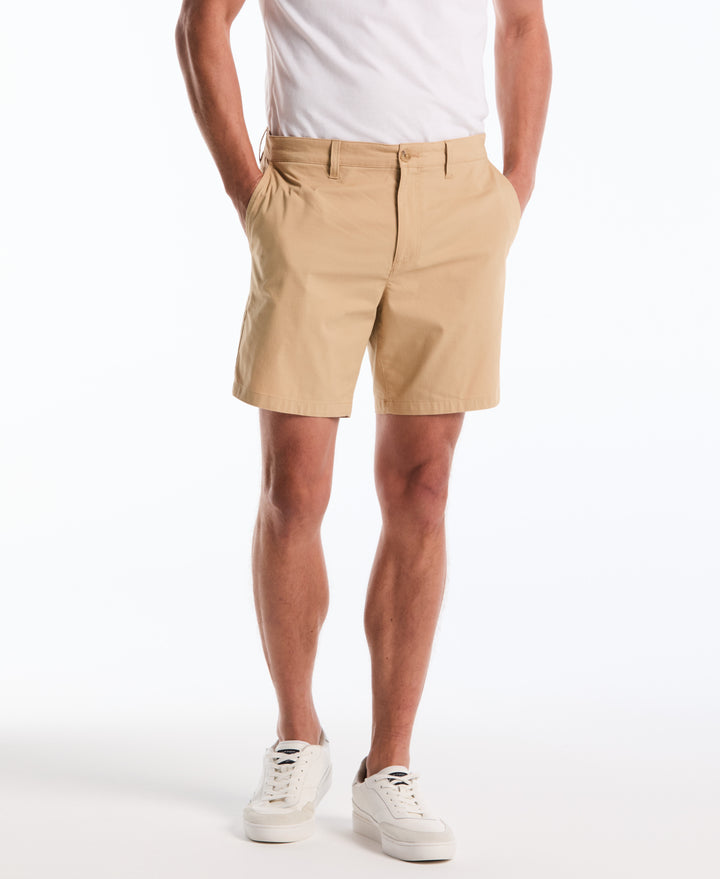 7" Cotton Nylon Twill Short (Travertine) 