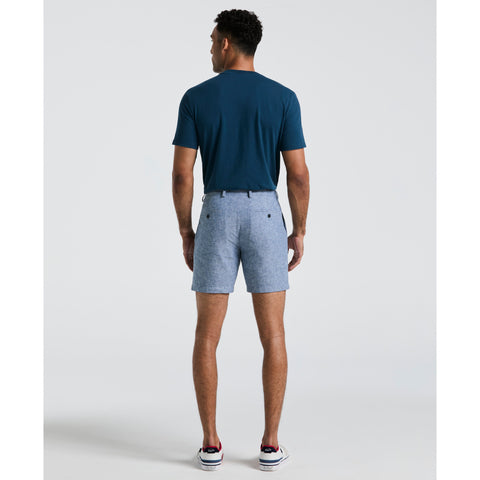 7" Flat Front Cotton Shorts (Bay Blue) 