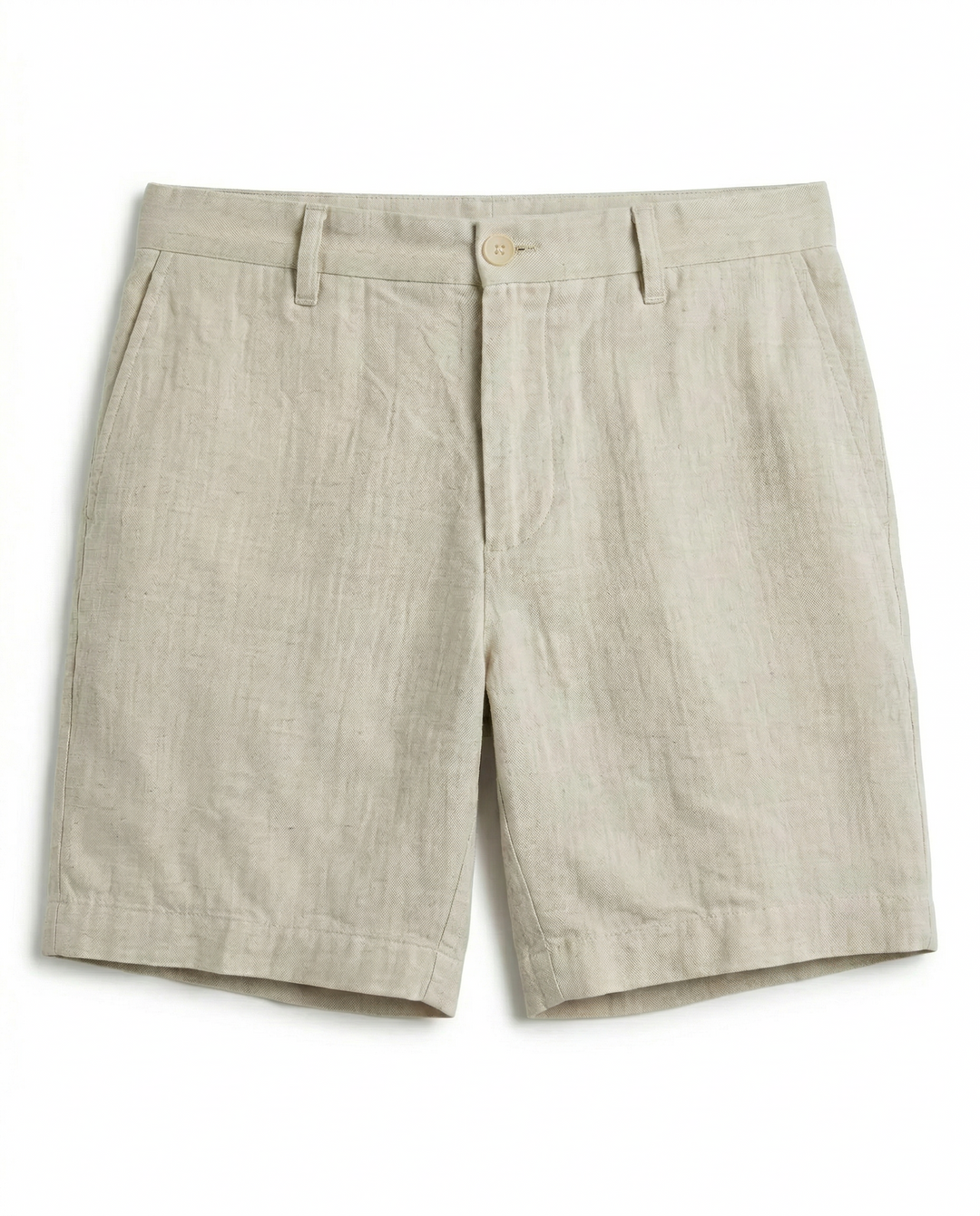 7" Flat Front Linen Blend Short-Shorts-Natural Linen-34-Original Penguin