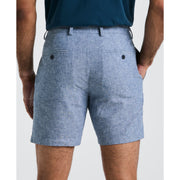 7" Flat Front Cotton Shorts (Bay Blue) 