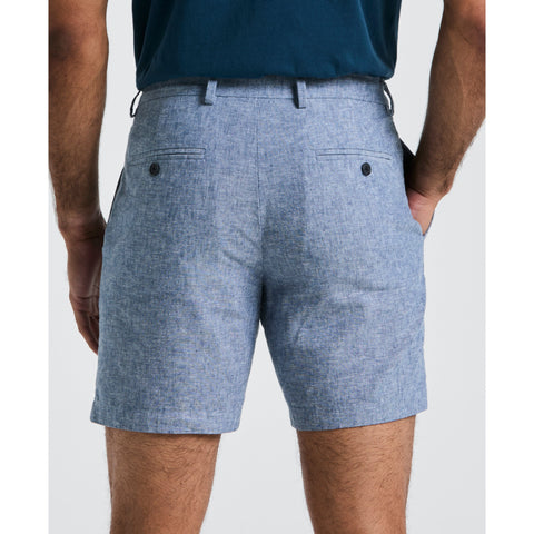 7" Flat Front Cotton Shorts (Bay Blue) 