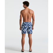 7" Volley Wave Floral Swim Short (Blue Quartz) 