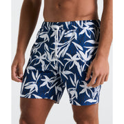 7" Volley Wave Floral Swim Short (Blue Quartz) 
