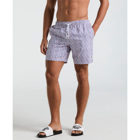 7" Geo Print Swim Short (Parfait Pink) 
