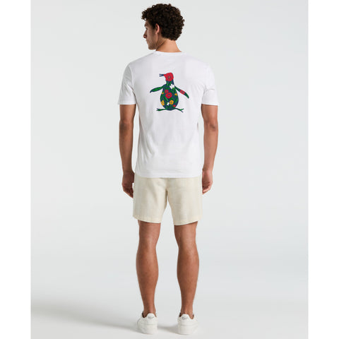 "7 Linen Dobby Striped Shorts (Birch) 