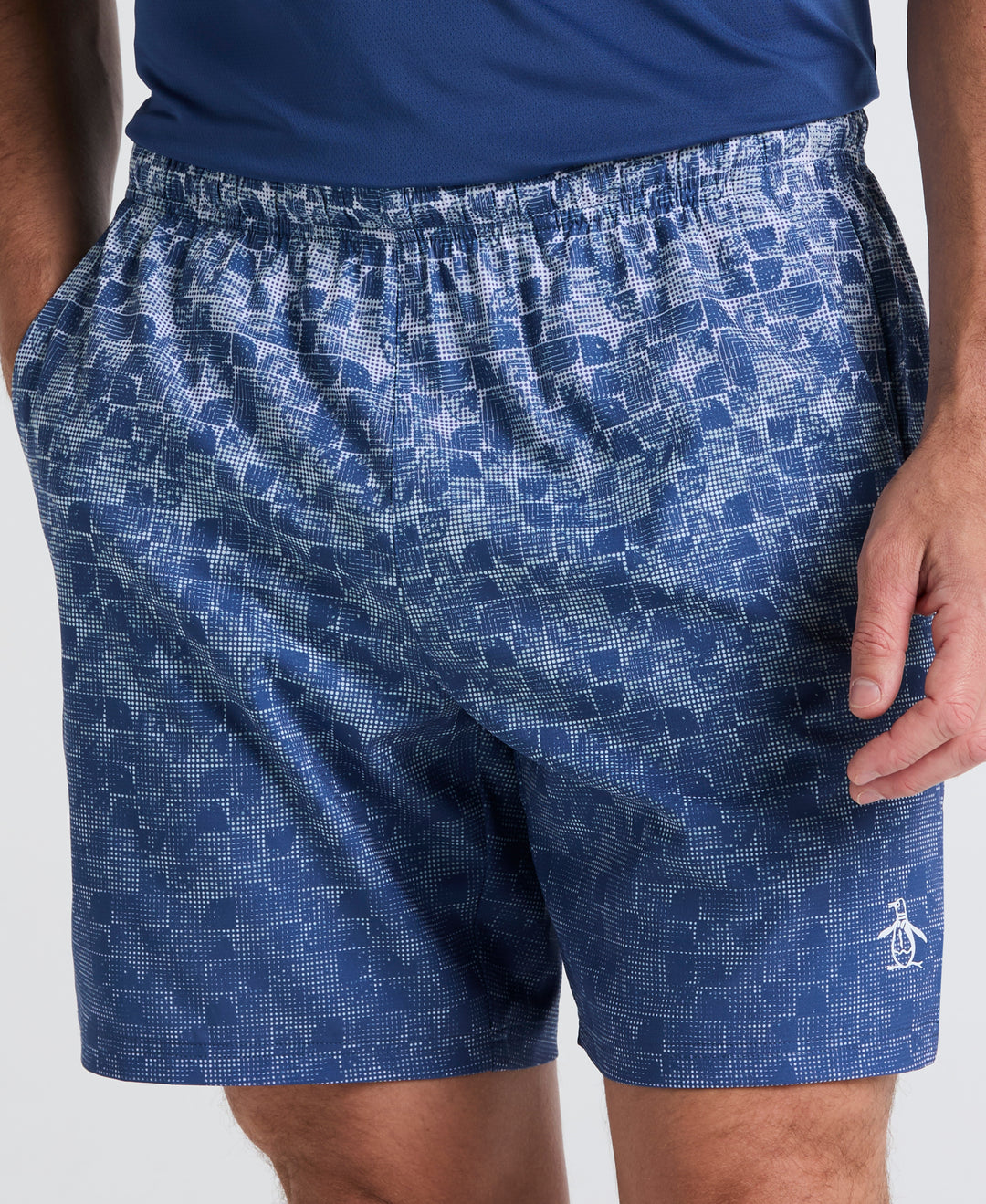 Performance Printed Tennis Short (True Navy) 