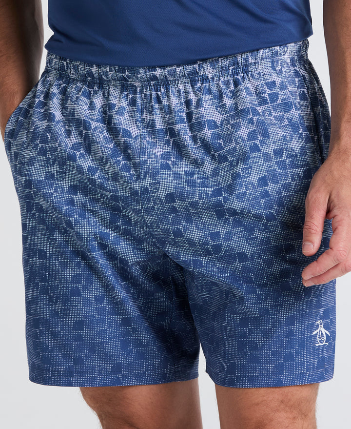 Performance Printed Tennis Short (True Navy) 