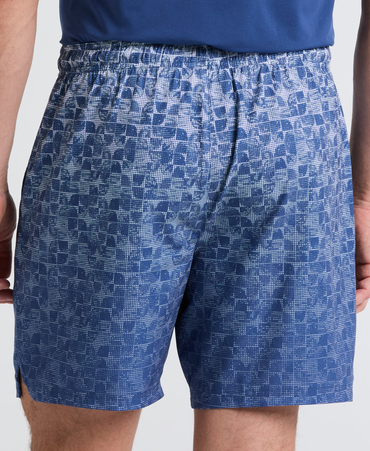 Performance Printed Tennis Short (True Navy) 