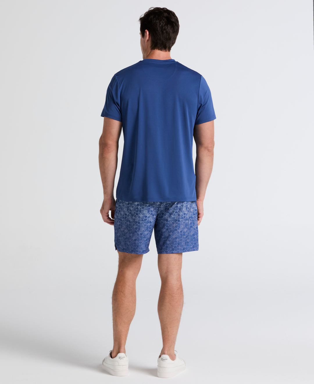Performance Printed Tennis Short (True Navy) 