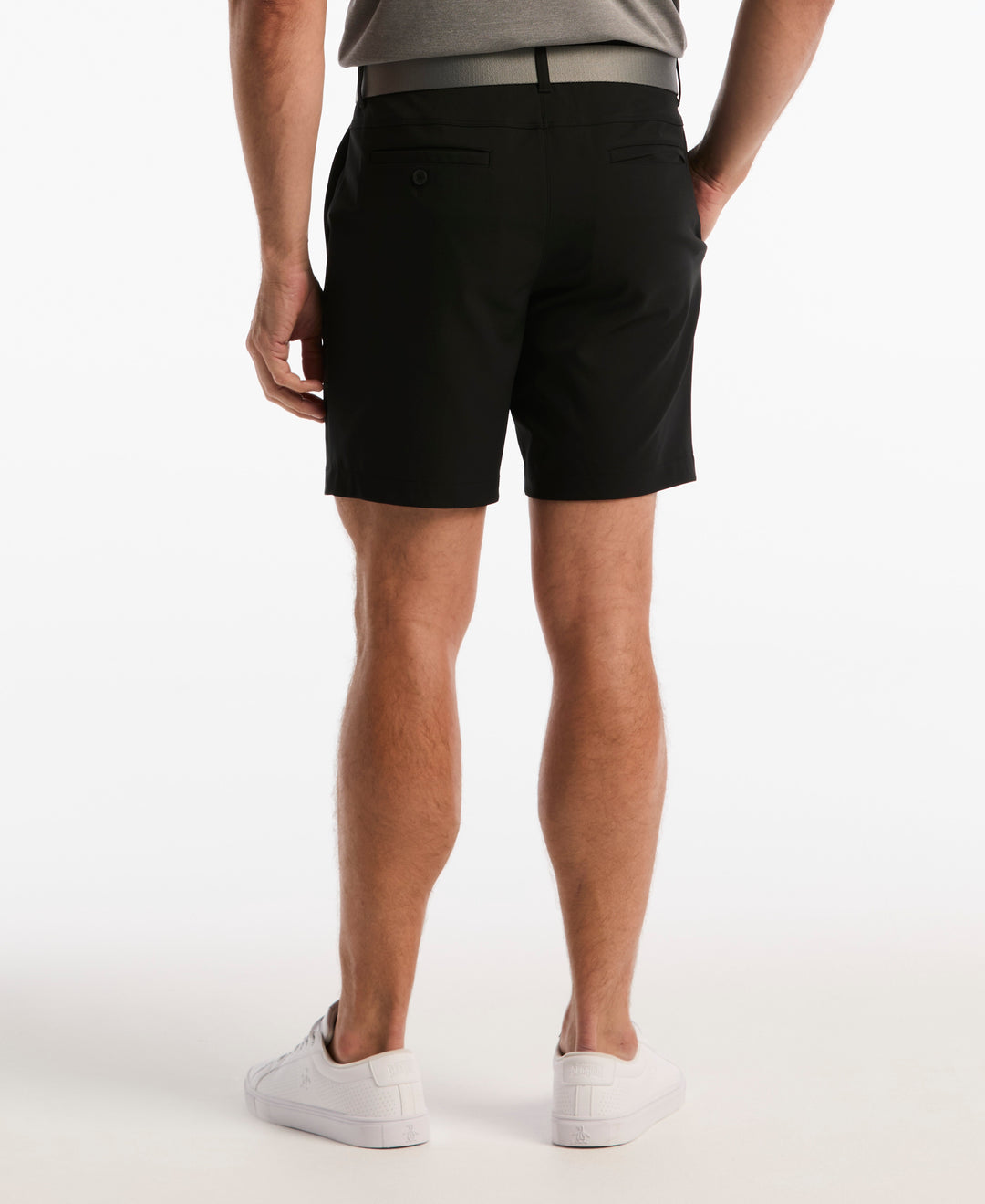 8" Flat Front Sorona™ Golf Short (Caviar) 