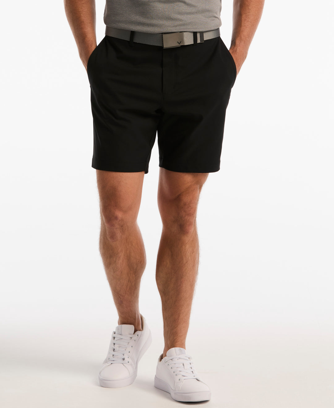 8" Flat Front Sorona™ Golf Short (Caviar) 