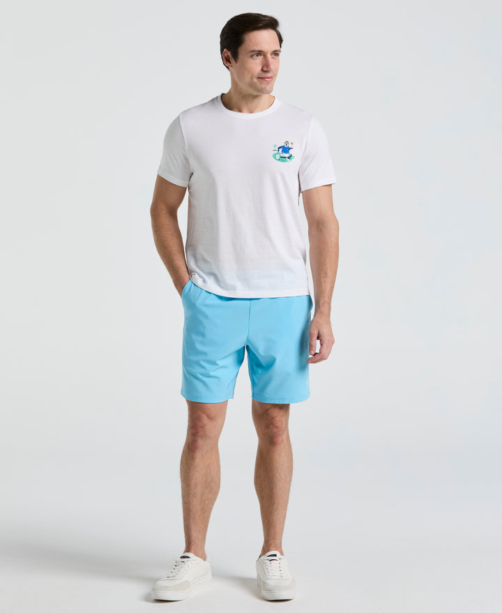 Solid Tennis Shorts (Blue Grotto) 