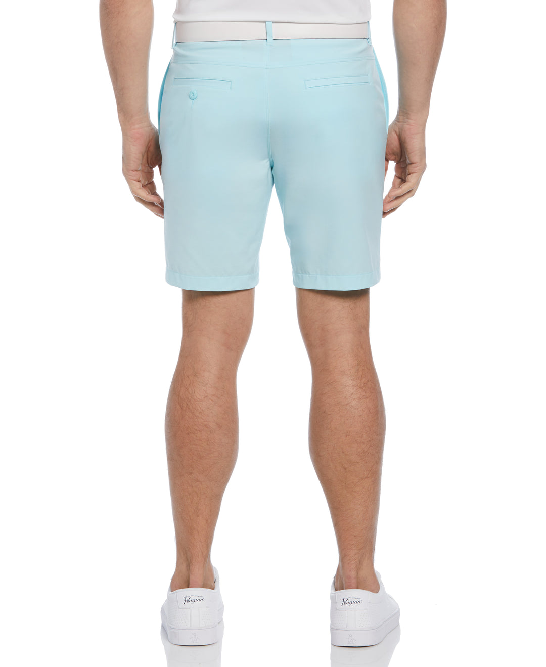 Flat Front Pete Perfomance 8" Golf Shorts (Tanager Turquoise) 