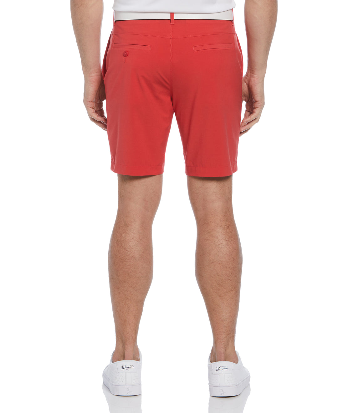 Flat Front Pete Perfomance 8" Golf Shorts (Poinsettia) 