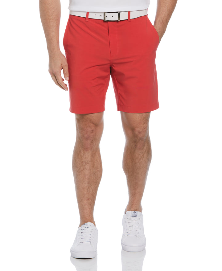 Flat Front Pete Perfomance 8" Golf Shorts (Poinsettia) 