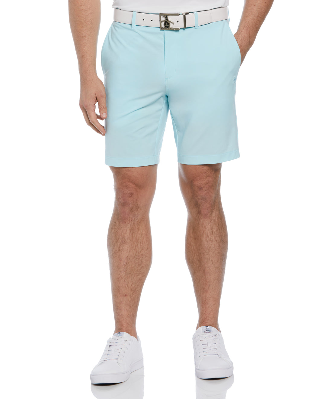 Flat Front Pete Perfomance 8" Golf Shorts (Tanager Turquoise) 