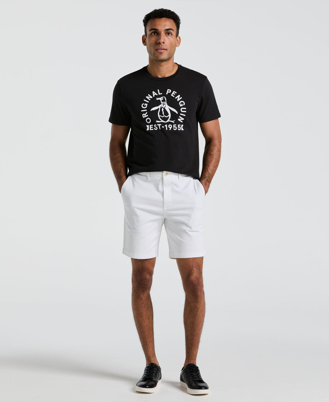 8" Stretch Twill Chino Short (Bright White) 