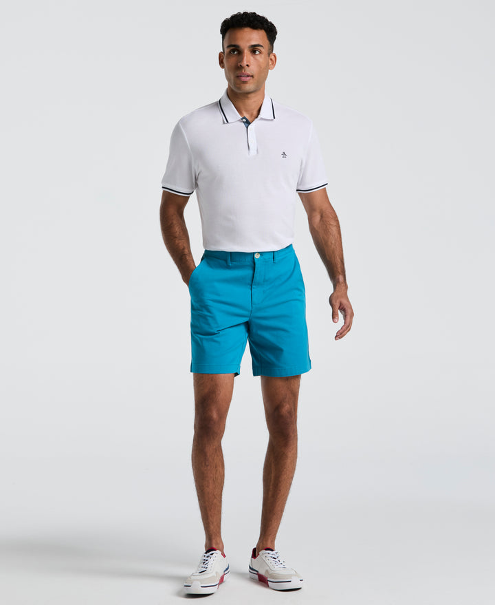 Men's Stretch Twill Shorts (Mosaic Blue) 