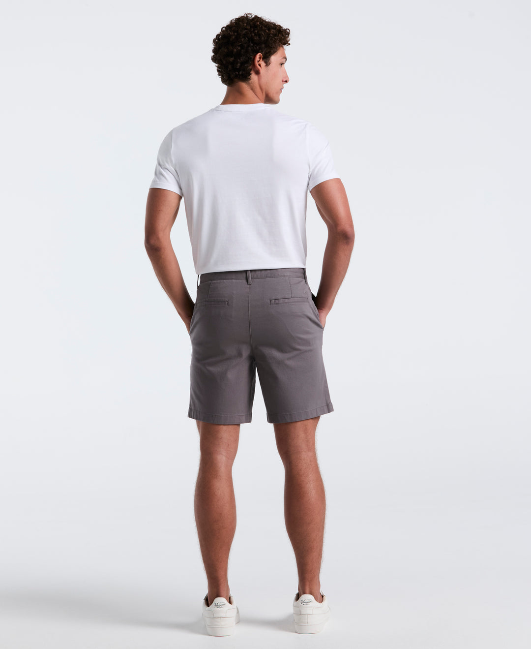 8" Stretch Twill Chino Short (Castlerock) 