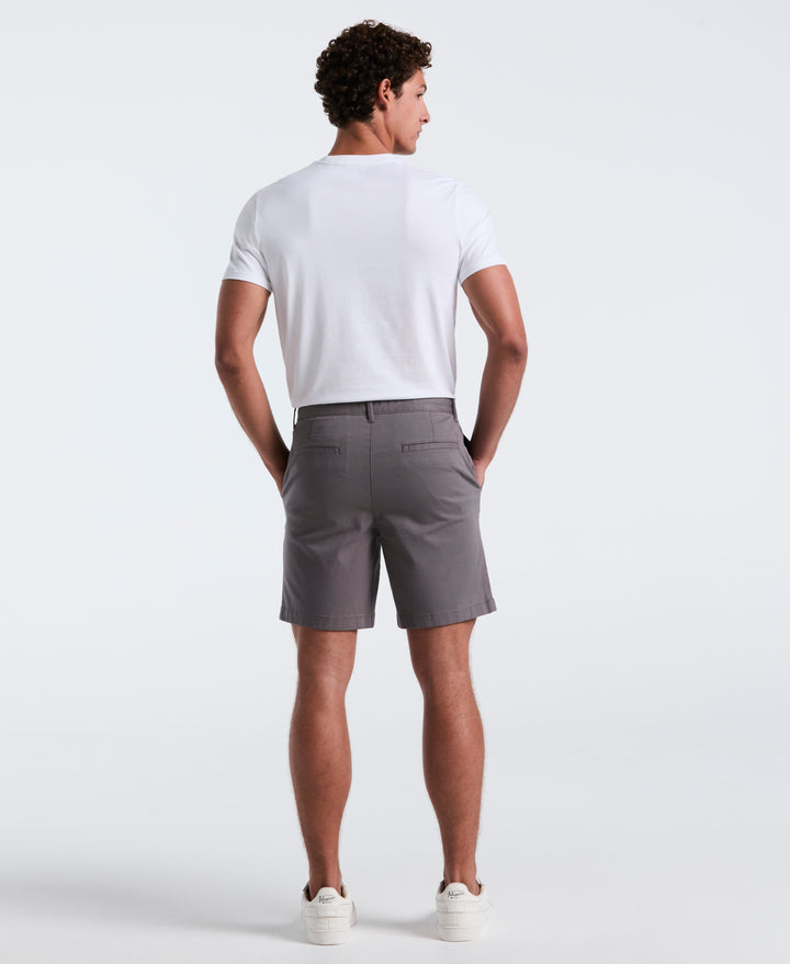 8" Stretch Twill Chino Short (Castlerock) 
