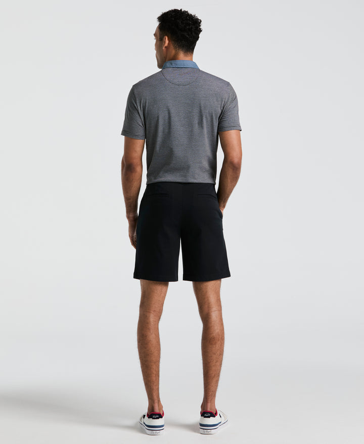 8" Stretch Twill Chino Short (True Black) 