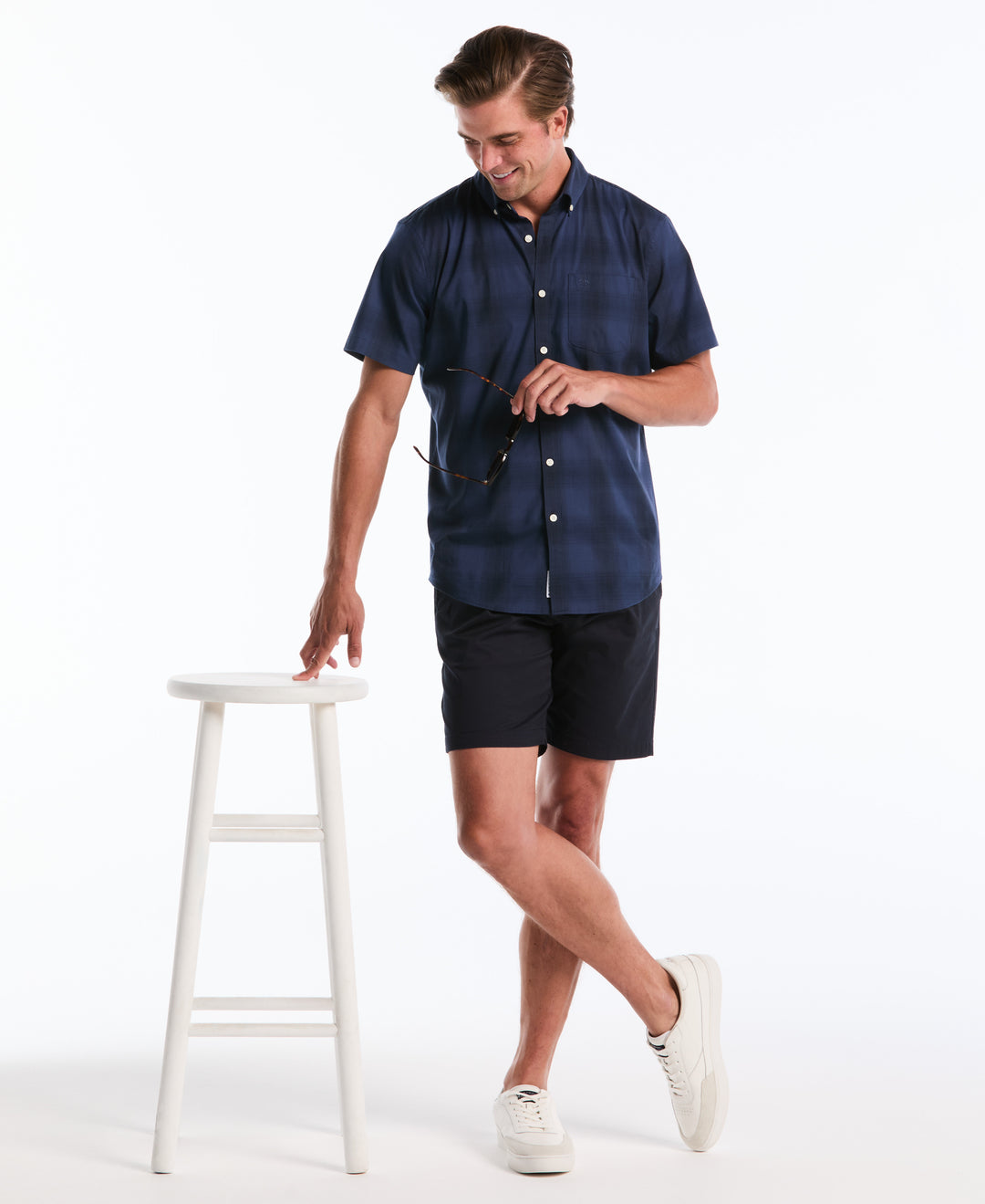 8" Stretch Twill Chino Short (Dark Sapphire) 