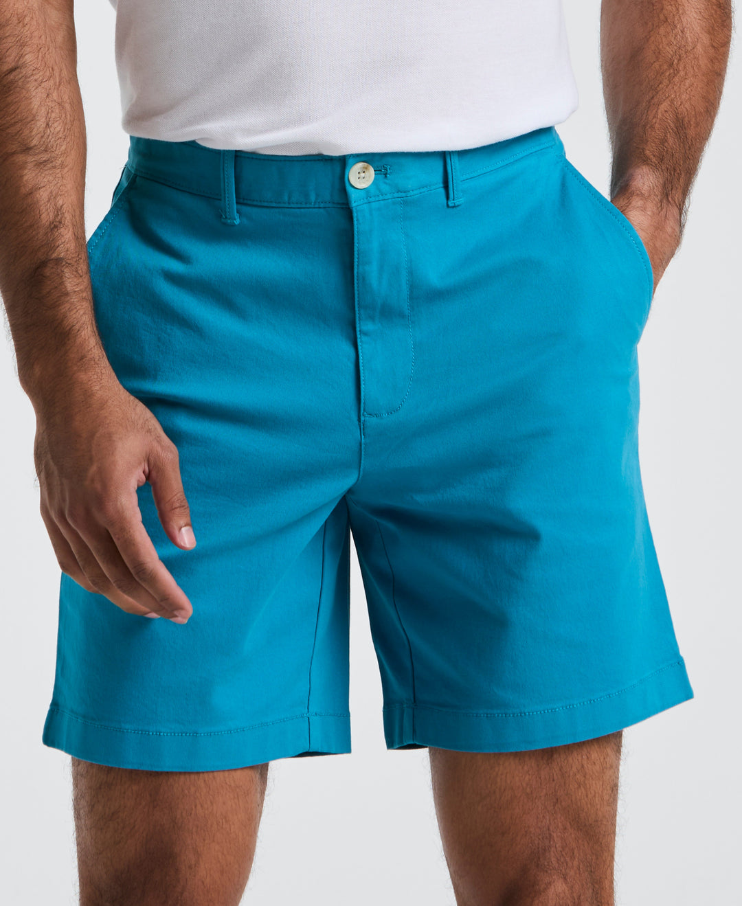 Men's Stretch Twill Shorts (Mosaic Blue) 