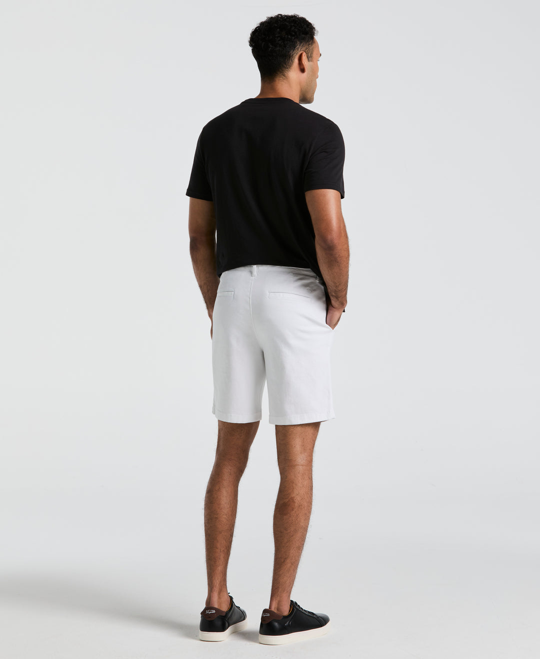 8" Stretch Twill Chino Short (Bright White) 