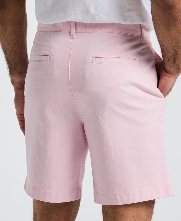 8" Stretch Twill Chino Short (Parfait Pink) 